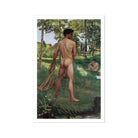 Fisherman with a Net - Frederic Bazille Fine Art Print, Nude Men Landscape