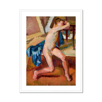 Male Nude - Wojciech Weiss Fine Art Print, Framed Nude Male Figure Painting