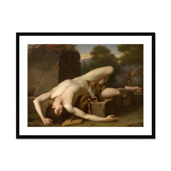 Death of Abel - Francois Xavier Fabre Fine Art Print, Framed Classical Painting Nude Man