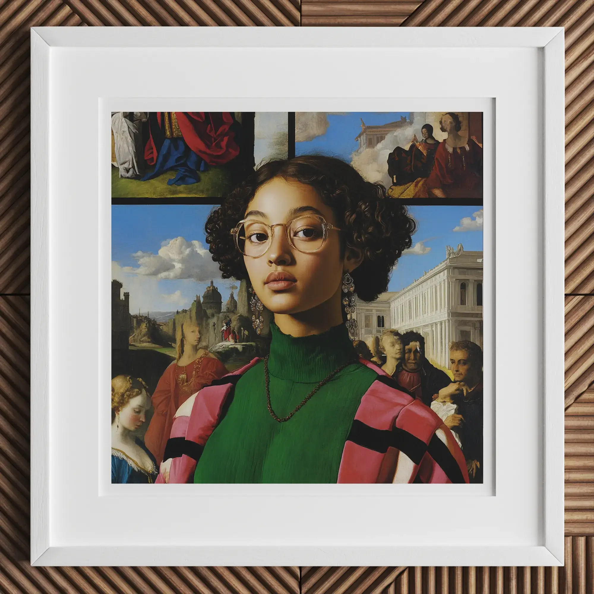 Framed Renaissance-style portrait illustrating neurodivergent cognition in Neurodivergence article