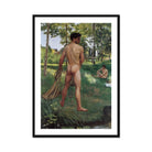 Fisherman with a Net - Frederic Bazille Fine Art Print, Framed Painting Nude Bathers Landscape