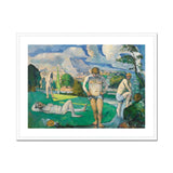 Bathers at Rest - Paul Cézanne Fine Art Print, Framed Painting Nude Bathers Landscape