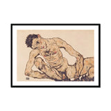 Nude Self Portrait - Egon Schiele Fine Art Print, Framed Nude Male Figure