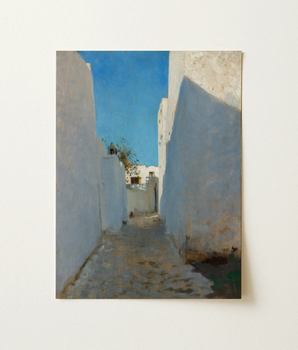 Une scène de rue marocaine - John Singer Sargent tirage d’art 