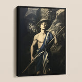 Achillean Beat - Gay Explorer Framed Canvas, Framed Classical Painting