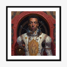 Amari - Gay Black Astronaut Art Print, Ornate Astronaut Portrait