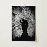 Erzengel als Silhouette – Kunstdruck für den Gartenfriedhof 