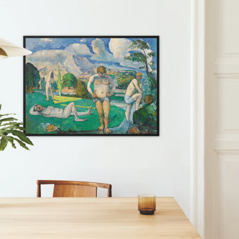 Bathers at Rest - Paul Cézanne Framed Canvas, Framed Painting Nude Figures Landscape