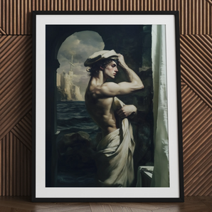Bathsheba - Neoklassieke homo -zeeman Art Print