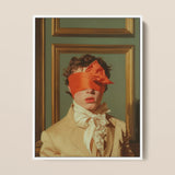 Boy Next Door - 18th-century Gay Erotica Framed Canvas, 12x16’’ / 31x41cm / White Floating Frame, Framed Print Person Blindfold Ruffled