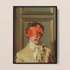Boy Next Door - 18th-century Gay Erotica Framed Canvas, 12x16’’ / 31x41cm / Black Floating Frame, Framed Portrait Blindfolded Man