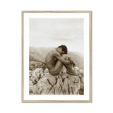 Cain - Wilhelm Von Gloeden Gay Photography Art Print, Framed Sepia-toned Photograph