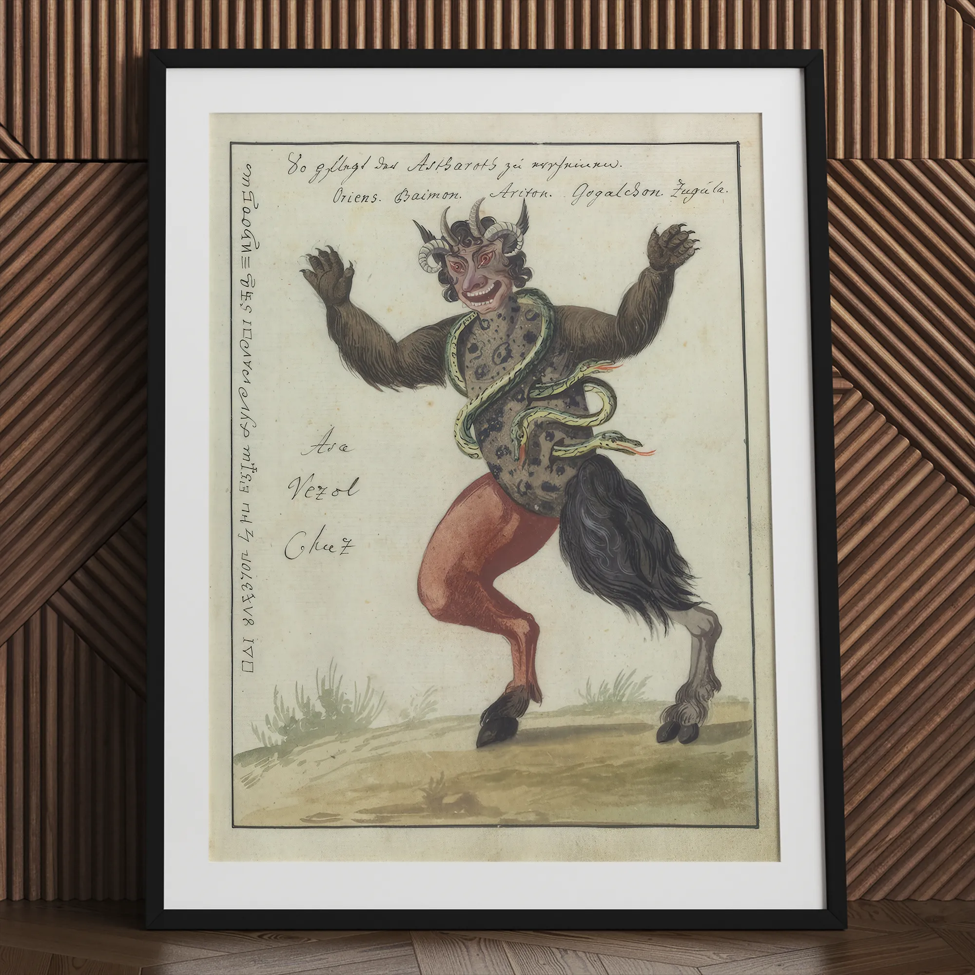 Astaroth - Compendium of Demonology Art Print, Vintage Demon Costume Poster