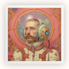 Axel - Gay German Astronaut Art Print, Portrait Man Ornate Spacesuit Helmet Victorian-style Clothing