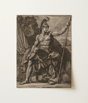 Nude Soldier - Elisha Kirkall after Louis Cheron Art Print