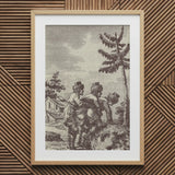 Engraving from the New Justine - Marquis De Sade Art Print, 20x30’’ / 51x76cm / Natural Frame / 2’’ Matboard, Framed Sepia-toned