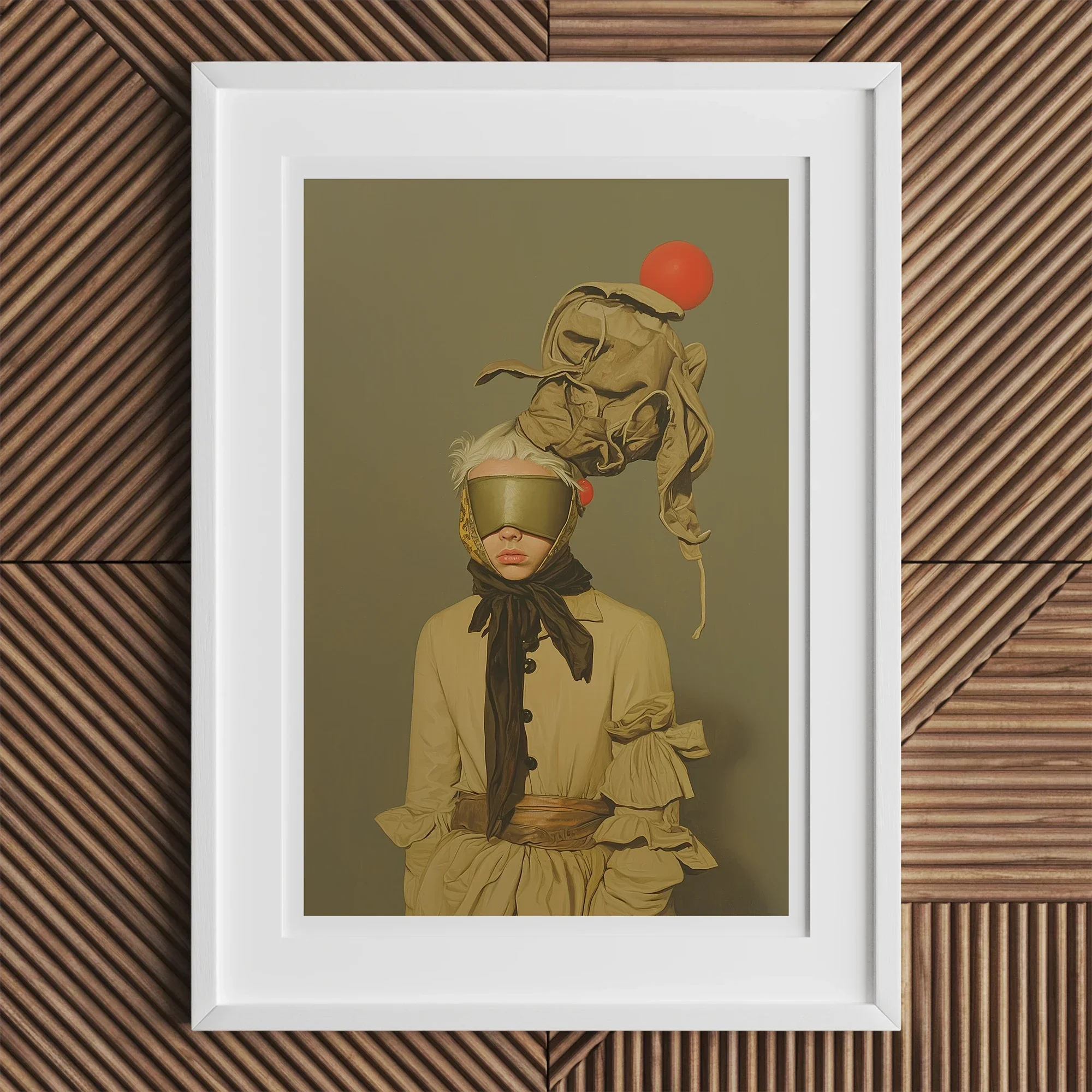 Enlightenment - Avant-garde Victorian Fashion Art Print, Framed Portrait Person Avant-garde Attire