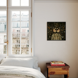 Harold & Claude - Netherlandish Gay Twins Framed Canvas, Framed Floral Portrait