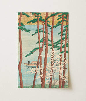 Primavera ad Arashiyama - Stampa d'arte di Kawase Hasui 