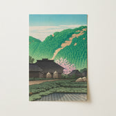 Morning in Nishibira, Izu - Kawase Hasui Art Print