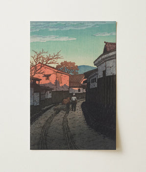 Wadahama nella prefettura di Kagawa - stampa d'arte di Kawase Hasui 