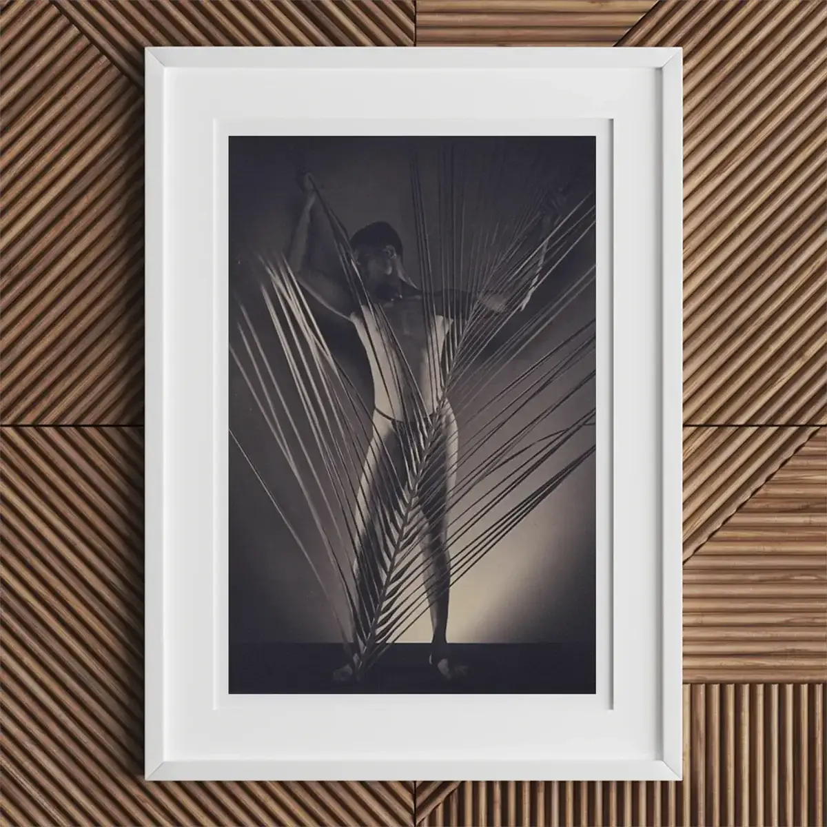 Framed black and white photograph from Lionel Wendt’s work in Wendt’s Ceylon article