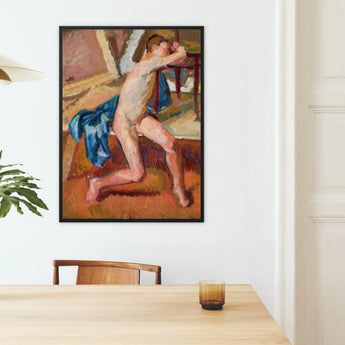 Male Nude - Wojciech Weiss Framed Canvas, Framed Nude Painting