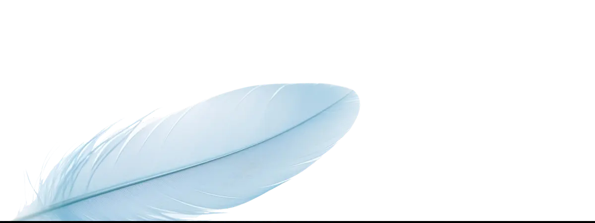 Pale blue feather on textile art iPhone case for decorative art nerds