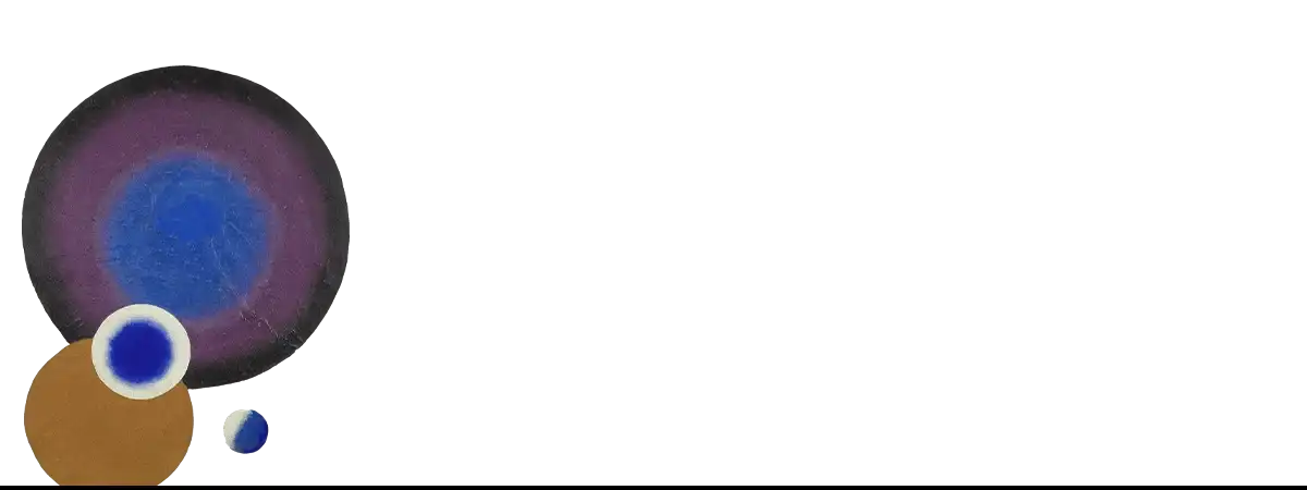 Abstract colorful target representing mad genius and the tortured artist concept