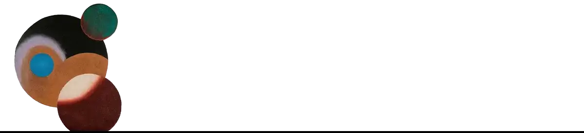 Colorful abstract circles representing the mad genius and tortured artist spirit in Van Gogh’s style