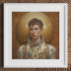 Noah - Beau imprimé d'art d'astronaute gay