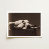 Nude Man from the Back - Hermann Heid Art Print / Canvas Male, Heid’s Studio, Form Answering, Albumen Silver, Viennese Académie Series,