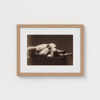 Nude Man from the Back - Hermann Heid Art Print / Canvas Male, Heid’s Studio, Form Answering, Albumen Silver, Viennese Académie Series,