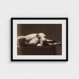 Nude Man from the Back - Hermann Heid Art Print / Canvas Male, Heid’s Studio, Form Answering, Albumen Silver, Viennese Académie Series,