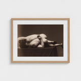 Nude Man from the Back - Hermann Heid Art Print / Canvas Male, Heid’s Studio, Form Answering, Albumen Silver, Viennese Académie Series,