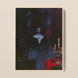Orpheus - Gay Vampire Art Framed Canvas, 12x16’’ / 31x41cm / Natural Floating Frame, Dark Gothic-style Art Print Figure Pale Skin Hair