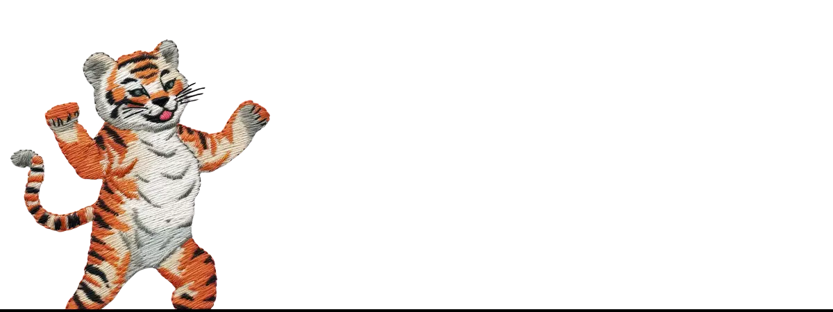 Cartoon tiger mascot illustrating unique art iPhone cases for eclectic art nerds