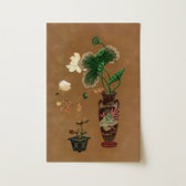 Tafel II, Blumen in einer Vase - G.A. Audsley Kunstdruck 