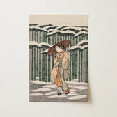 Passing the Bamboo Grove - Suzuki Harunobu Art Print