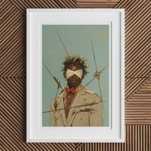 Pinpoint - Queer Black Outlaw Dandy Art Print, Framed Art Print