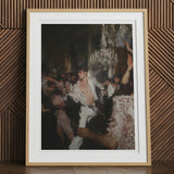 Piqued - Gay Rave Aristocracy Art Print, 12x16’’ / 31x41cm / Natural Frame / 2’’ Matboard, Framed Art Print Lively Party Scene Shirtless Man