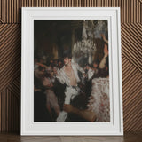 Piqued - Gay Rave Aristocracy Art Print, 12x16’’ / 31x41cm / White Frame / 2’’ Matboard, White-framed Artwork Lively Party Scene