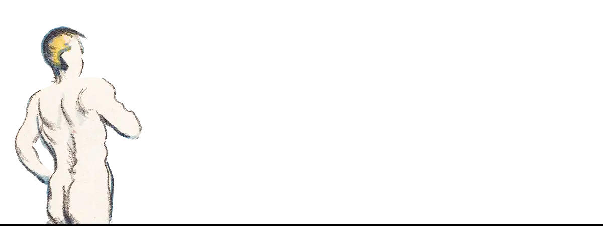 Nude male figure back view inspired by William Etty or John Singer Sargent male nudes