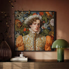 Prince Hugo - Gay German Royalty Framed Canvas, Framed Portrait Painting Person Ornate Renaissance-style Clothing Surrounded