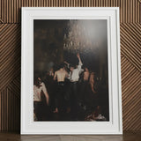 Reverie - Gay Circuit Party Aristocrats Art Print, 12x16’’ / 31x41cm / White Frame / 2’’ Matboard, White-framed Artwork Lively Dimly Lit
