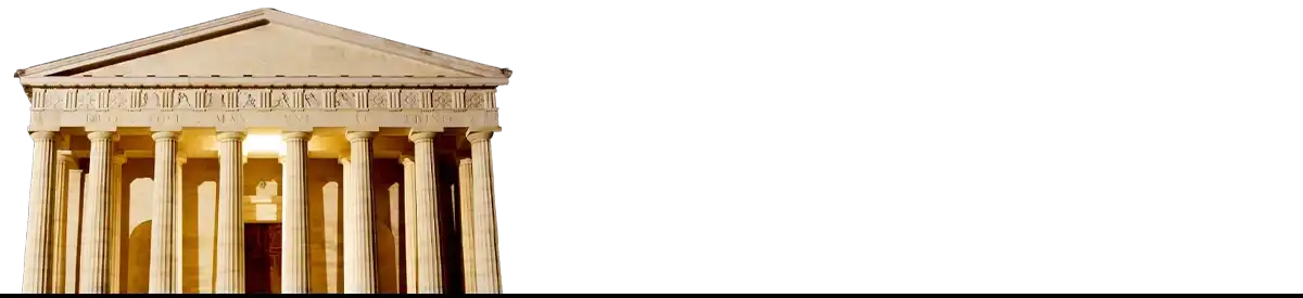 Classical temple facade symbolizing neurodivergent cognition in neurodivergence articles