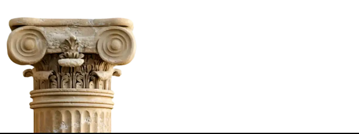 Ornate column capital symbolizing neurodivergent cognition in Neurodivergence and Creativity article