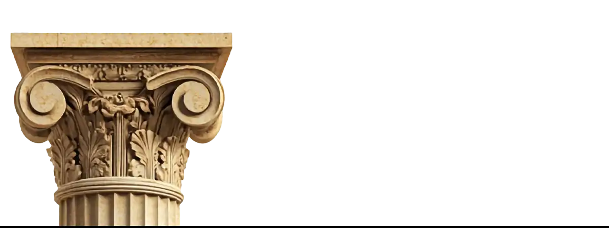 Ornate column capital symbolizing neurodivergent cognition in Neurodivergence and Creativity article