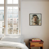 Rub-a-dub - Gay Wet Dream Art Framed Canvas, Framed Portrait Person Intense Emotive Expression