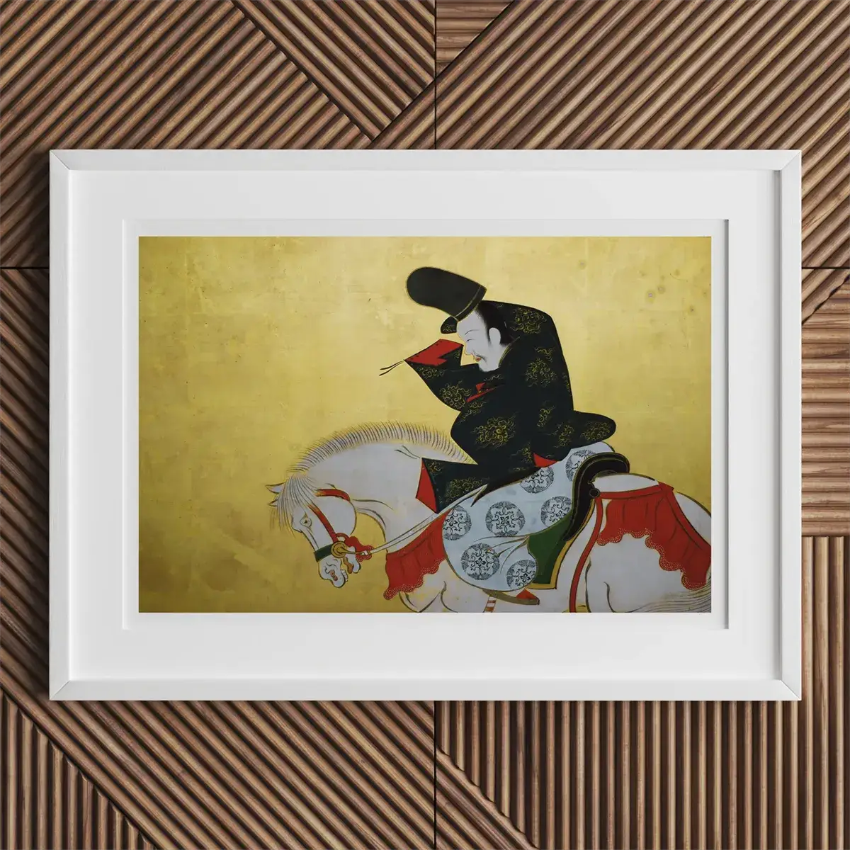 Framed Japanese painting by Kamisaka Sekka showcasing Rinpa School techniques